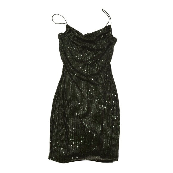 Showpo. Dresses & Skirts - Showpo Talyah Mini Dress in Emerald Sequin
